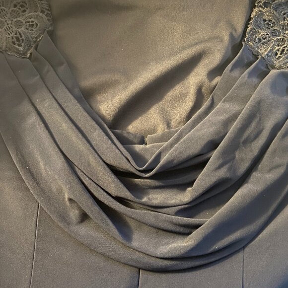 **Alex Evenings** Long Formal Dress Navy 16P - Picture 4 of 6